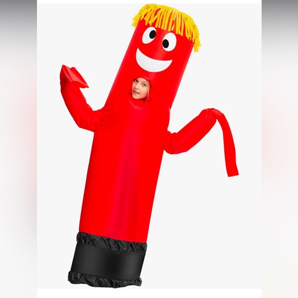 Inflatable Kids Air Dancer Tube Man Wavy Arm Guy Costume - Picture 1 of 2
